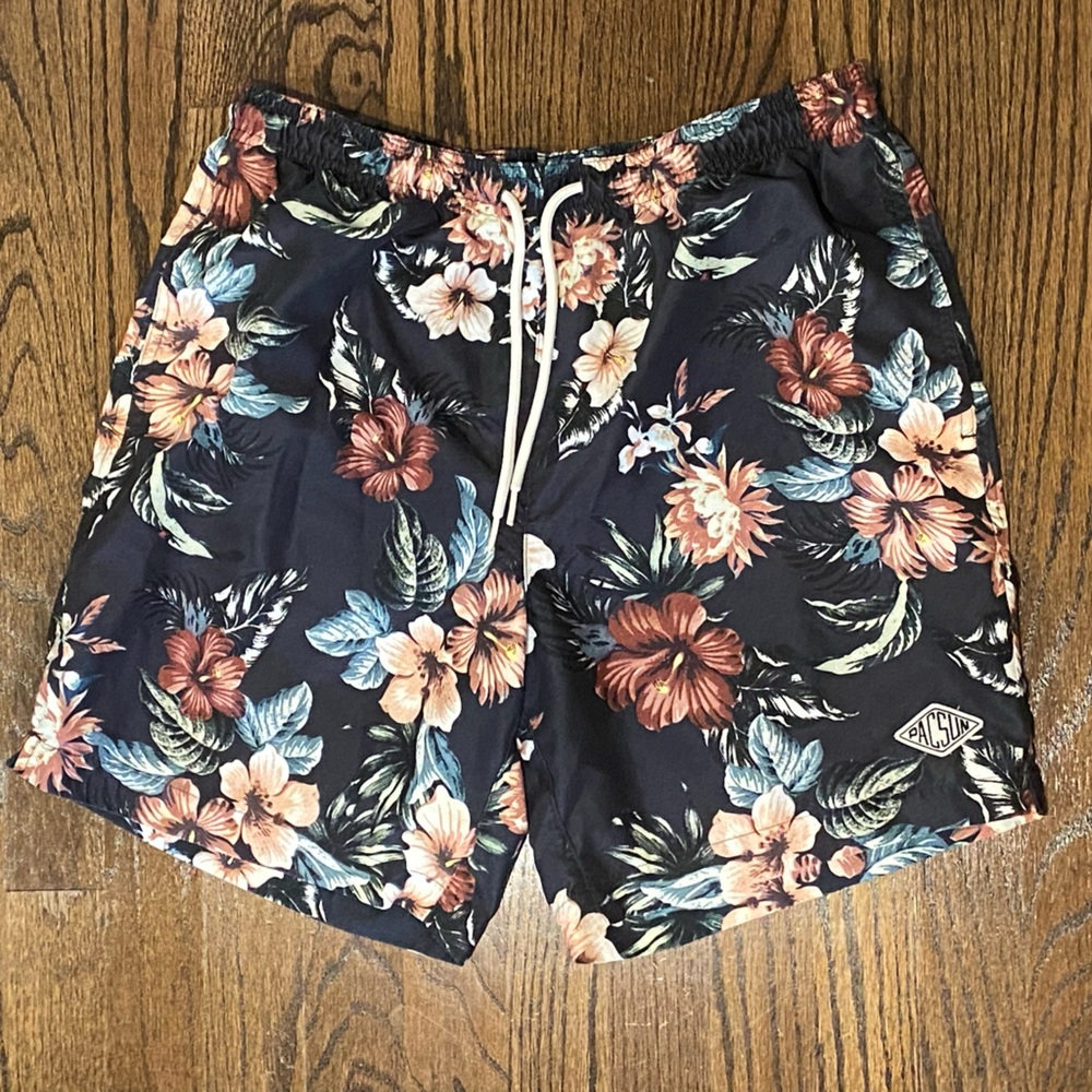 PacSun Men's Floral Swim Trunks